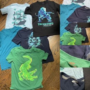 Boys graphic tee shark & animal bundle size M